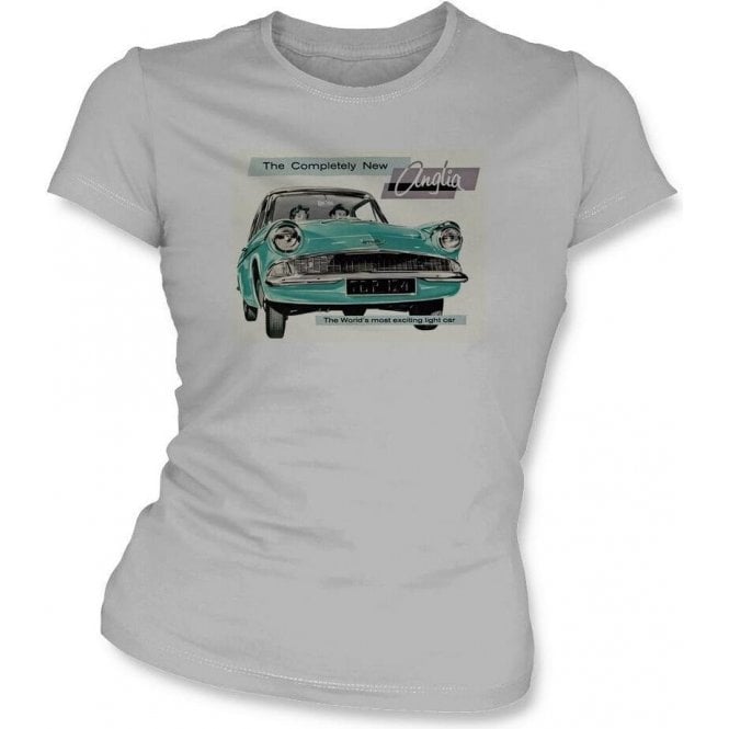 Ford Anglia Advert Womens Slim Fit T-Shirt