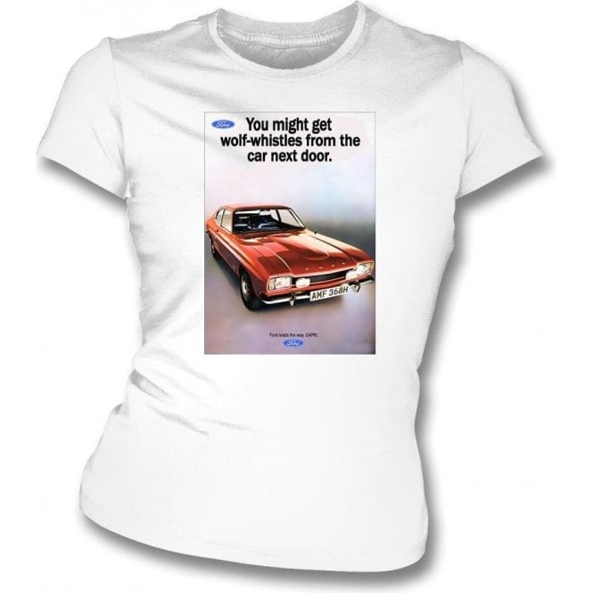 Ford Capri Advert Womens Slim Fit T-Shirt