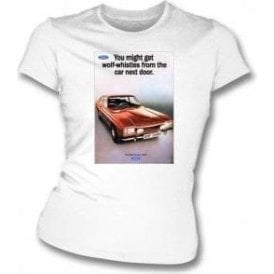 Ford Capri Advert Womens Slim Fit T-Shirt
