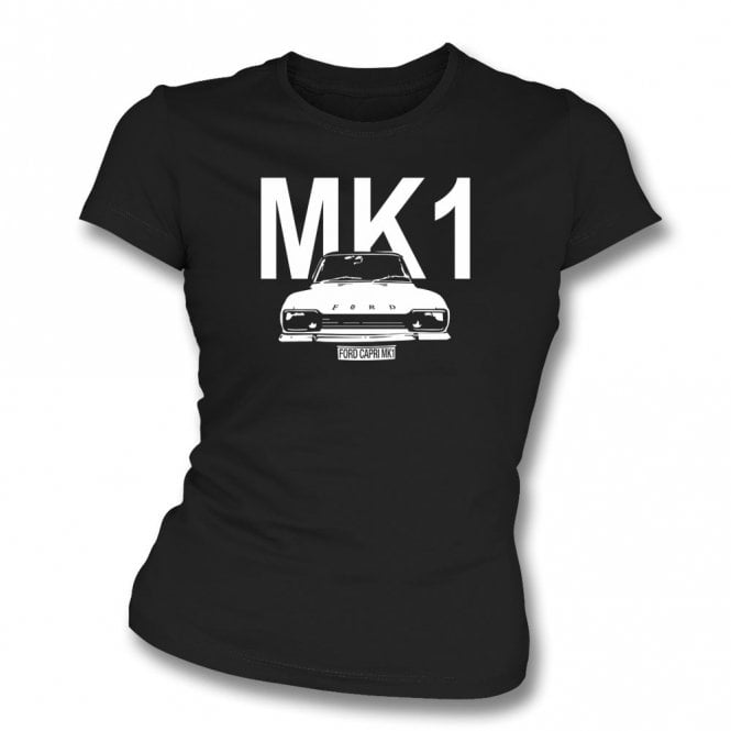 Ford Capri MK1 (Black) Womens Slim Fit T-Shirt