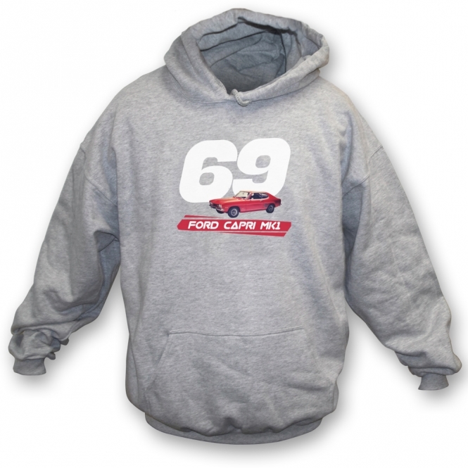 Ford Capri MK1 (Red Car) 1969 Kids Hooded Sweatshirt