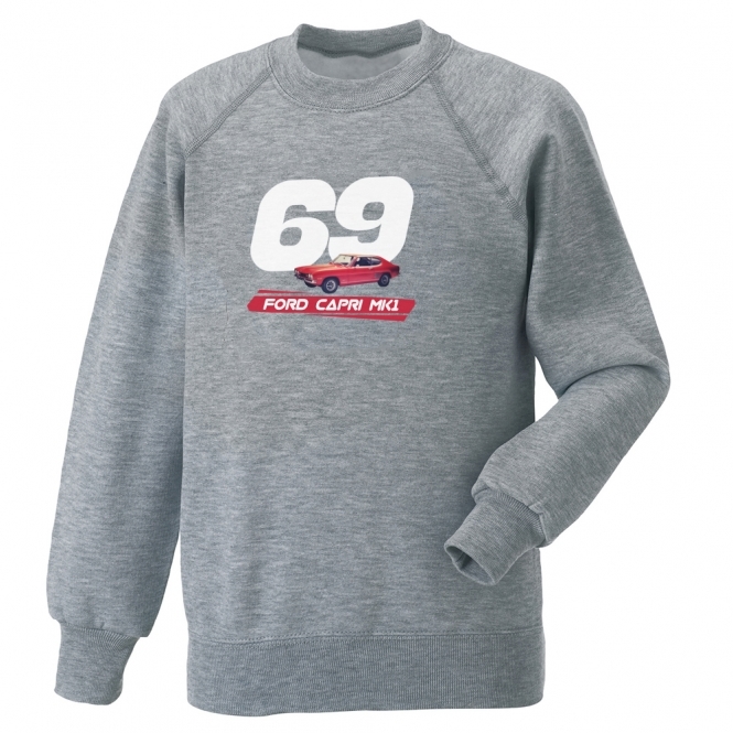 Ford Capri MK1 (Red Car) 1969 Kids Sweatshirt