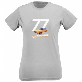Ford Capri MKII (Orange Car) 1977 Womens Slim Fit T-Shirt