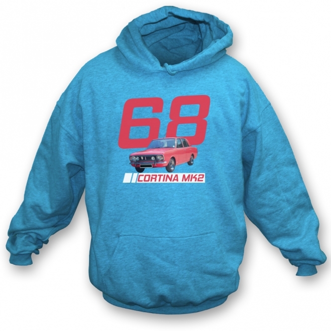 Ford Cortina MKII (Red Car) 1968 Kids Hooded Sweatshirt