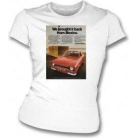 Ford Escort Mexico Advert Womens Slim Fit T-Shirt