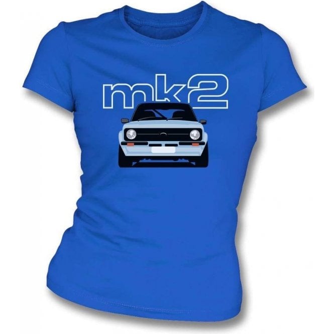 Ford Escort MK2 Womens Slim Fit T-Shirt