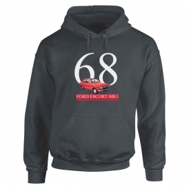 Ford Escort MKI (Red Car) 1968 Kids Hooded Sweatshirt
