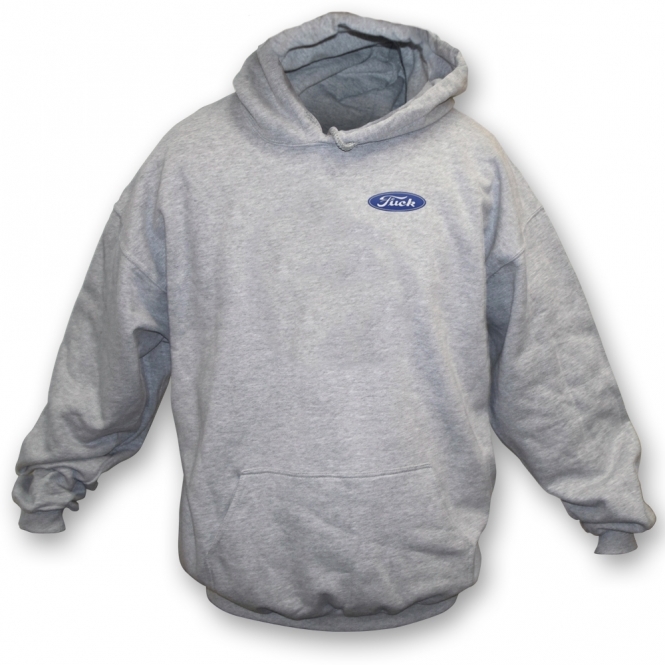 Ford F*ck (As Worn By Hugh Cornwell, The Stranglers) Embroidered Left Breast Logo Hooded Sweatshirt