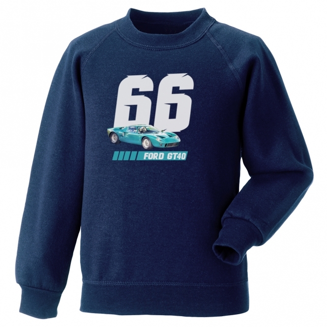 Ford GT40 (Blue Car) 1966 Sweatshirt