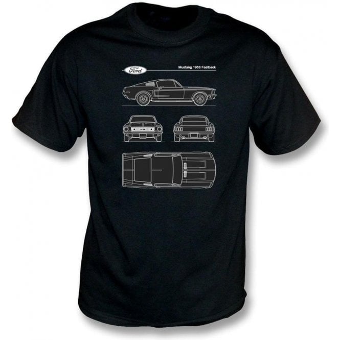 Ford Mustang 1968 Fastback Kids T-Shirt