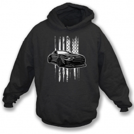 Ford Mustang (American Flag) Hooded Sweatshirt
