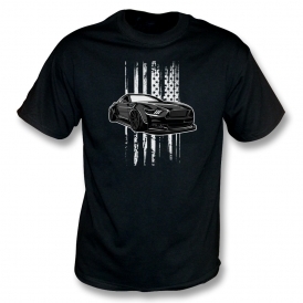 Ford Mustang (American Flag) Kids T-Shirt