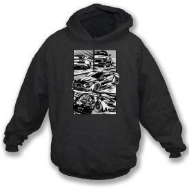 Ford Mustang S550 (Comic Style) Hooded Sweatshirt