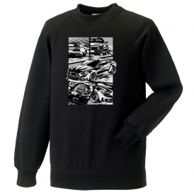 Ford Mustang S550 (Comic Style) Kids Sweatshirt