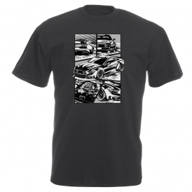 Ford Mustang S550 (Comic Style) Vintage Wash T-Shirt
