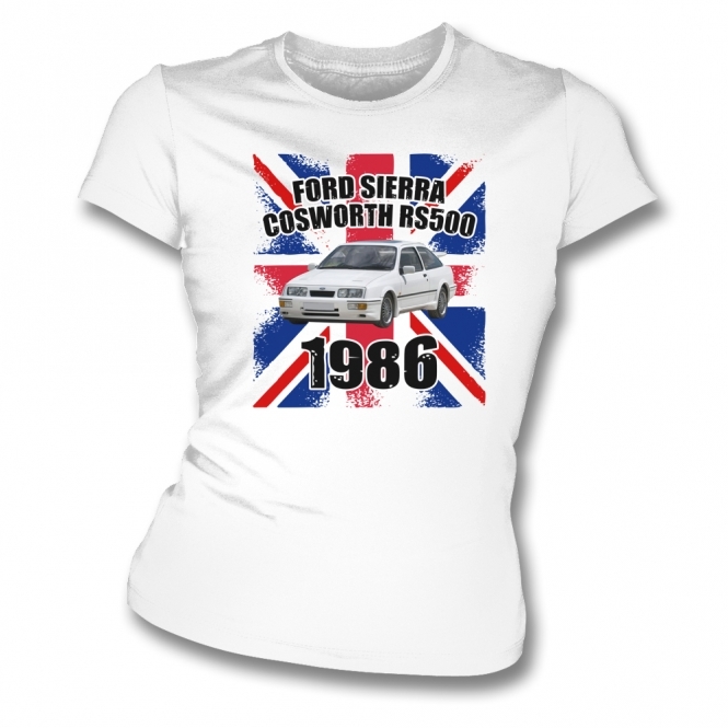 Ford Sierra Cosworth RS500 1986 Womens Slim Fit T-Shirt