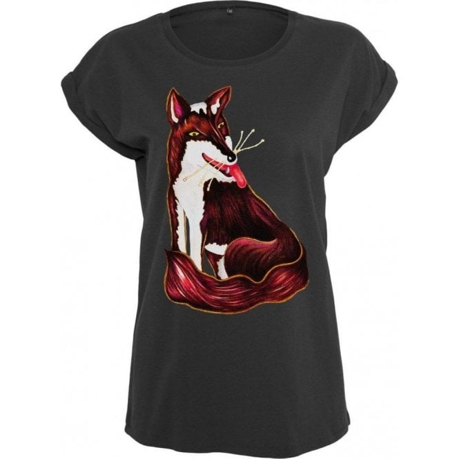 Fox (As Worn By Anni-Frid Lyngstad, ABBA) Womens Extended Shoulder T-Shirt