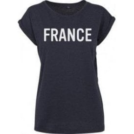 France (As Worn By George Harrison, The Beatles) Womens Extended Shoulder T-Shirt
