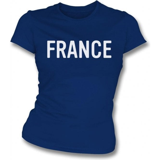 France (As Worn By George Harrison, The Beatles) Womens Slim Fit T-Shirt