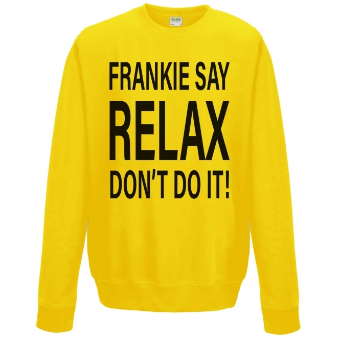 Frankie Say Relax! Don't Do It Sun Yellow Sweatshirt