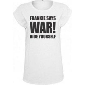 Frankie Says War! Hide Yourself (As Worn By Frankie Goes To Hollywood) Womens Extended Shoulder T-Shirt