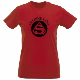 Freddie King (As Worn By Robert Plant, Led Zeppelin) Organic Womens Slim Fit T-Shirt