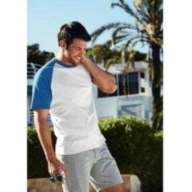 Fruit of the Loom Short Sleeve Baseball T-Shirt