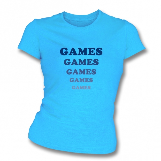 Games Games Games (As Worn By Jesse Eisenberg) Womens Slim Fit T-Shirt