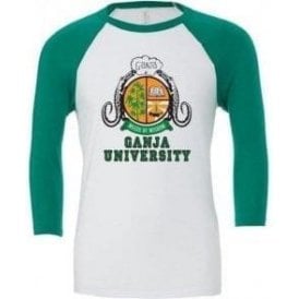 Ganja University (As Worn By Bob Marley) 3/4 Sleeve Unisex Baseball Top