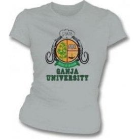 Ganja University (As Worn By Bob Marley) Womens Slim Fit T-Shirt