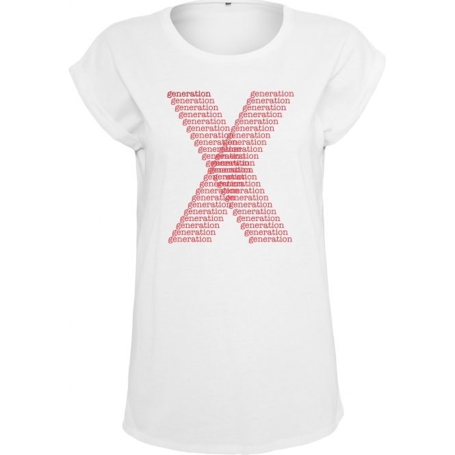 Generation X Logo X Womens Extended Shoulder T-Shirt