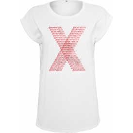 Generation X Logo X Womens Extended Shoulder T-Shirt