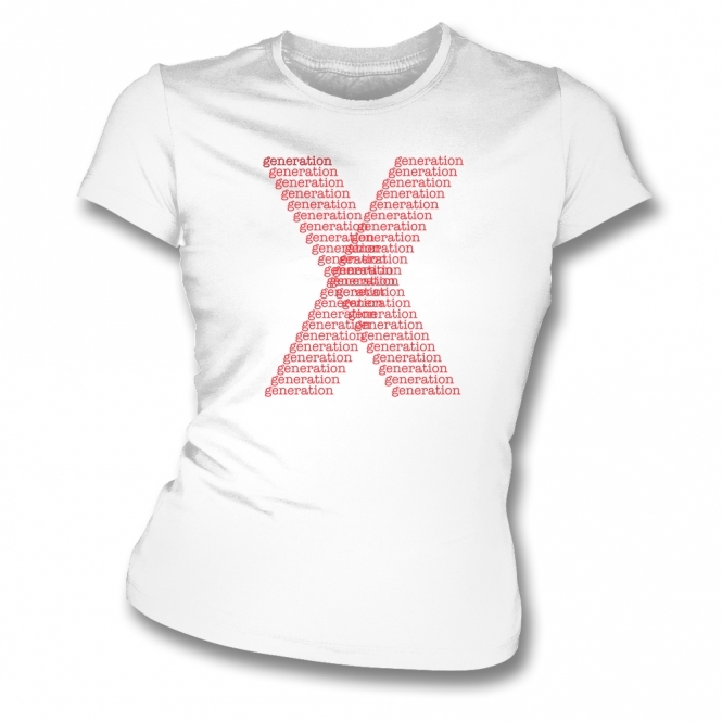 Generation X Logo X Womens Slim Fit T-Shirt