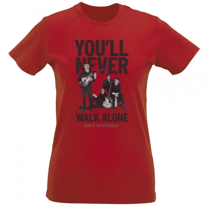 Gerry & The Pacemakers "You'll Never Walk Alone" Womens Slim Fit T-Shirt