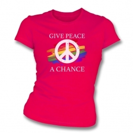 Give Peace A Chance (CND Logo) Organic Womens Slim Fit T-Shirt