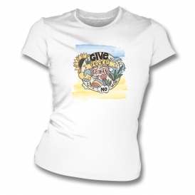 Give Peace A Chance Womens Slim Fit T-Shirt