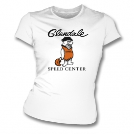 Glendale Speed Center (As Worn By Richard Ruth) Womens Slim Fit T-Shirt