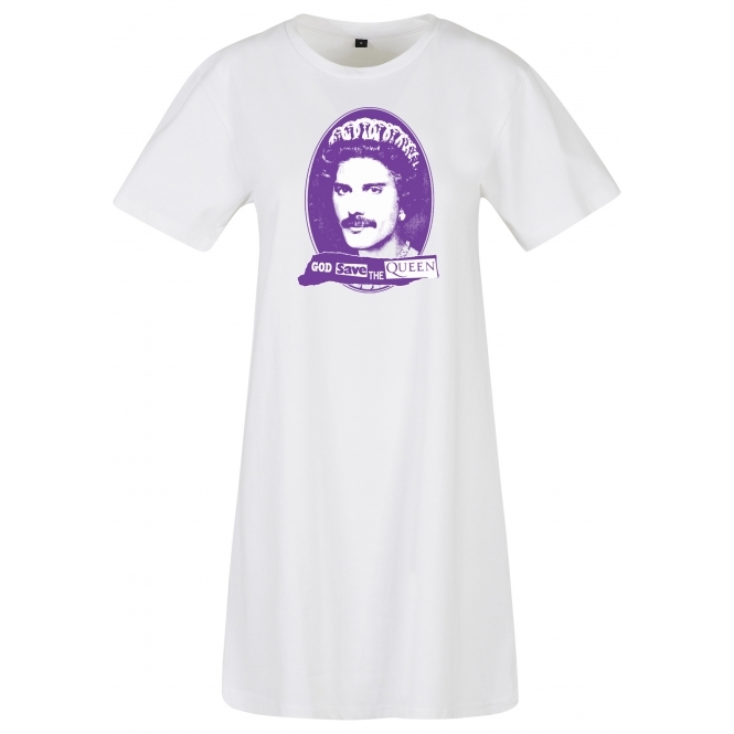 God Save Freddie Mercury (Queen) Womens T-Shirt Dress