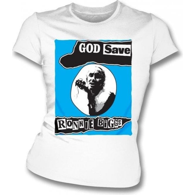 God Save Ronnie Biggs (Sex Pistols) Womens Slim Fit T-Shirt
