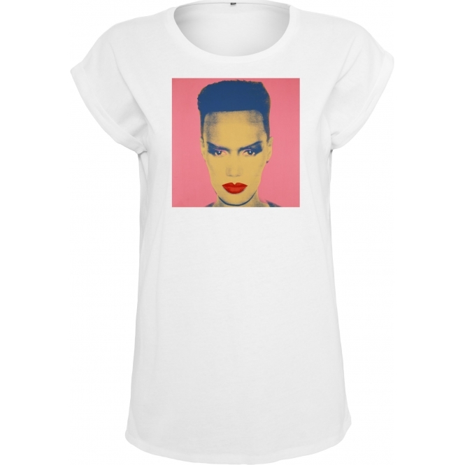 Grace Jones (Andy Warhol Influenced) Womens Extended Shoulder T-Shirt