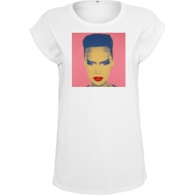 Grace Jones (Andy Warhol Influenced) Womens Extended Shoulder T-Shirt
