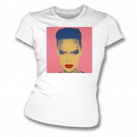 Grace Jones (Andy Warhol Influenced) Womens Slim Fit T-Shirt