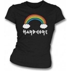 Hardcore Rainbow Womens Slim Fit T-Shirt