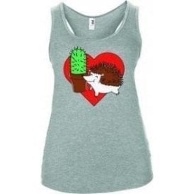 Hedgehog Cactus Womens Tank Top