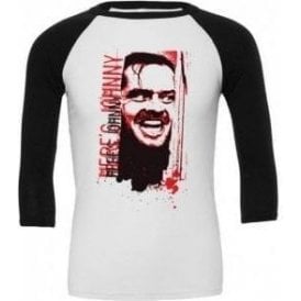 Here's Johnny! (Inspired By The Shining) 3/4 Sleeve Unisex Baseball Top