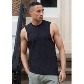 High Neck Slash Armhole Vest