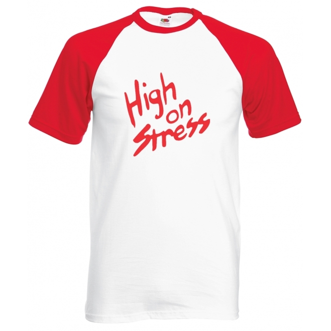High On Stress (As Worn By Curtis Armstrong) Red Sleeve T-Shirt