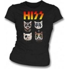 HISS Cats Womens Slim Fit T-Shirt