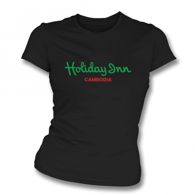 Holiday Inn Cambodia (Dead Kennedys Influenced) Organic Womens Slim Fit T-Shirt