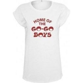 Home Of The Go-Go Boys (As Worn By Debbie Harry, Blondie) Womens Extended Shoulder T-Shirt